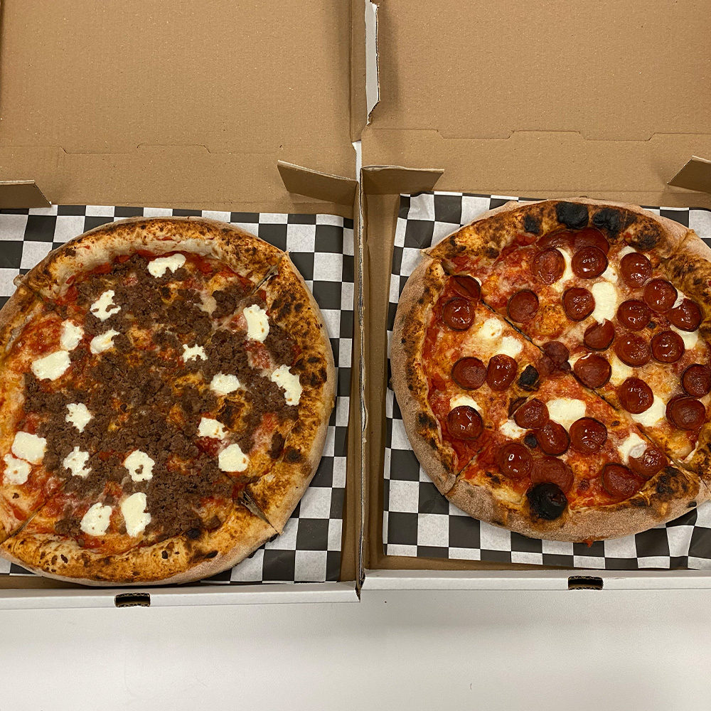Mootz Pepperoni and Sausage best Omaha Pizza
